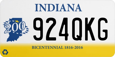 IN license plate 924QKG