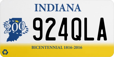 IN license plate 924QLA