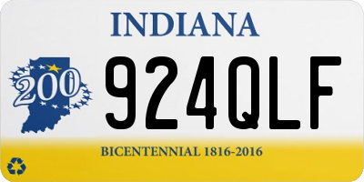 IN license plate 924QLF