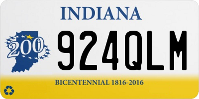 IN license plate 924QLM