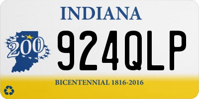 IN license plate 924QLP