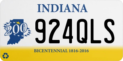 IN license plate 924QLS