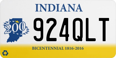 IN license plate 924QLT