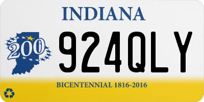 IN license plate 924QLY