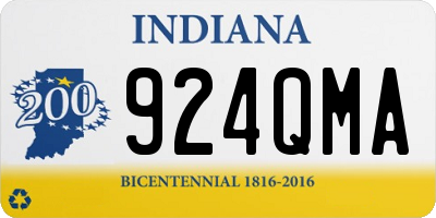 IN license plate 924QMA
