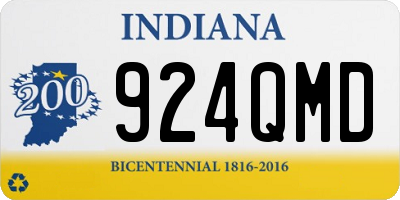 IN license plate 924QMD
