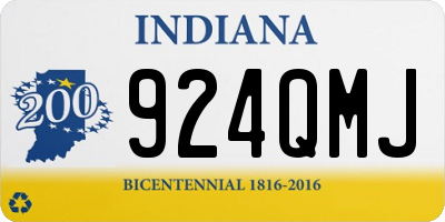 IN license plate 924QMJ