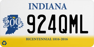 IN license plate 924QML