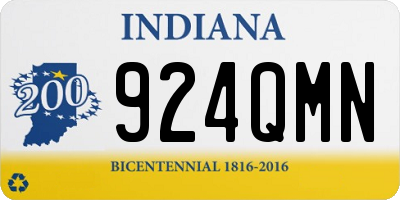 IN license plate 924QMN
