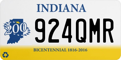 IN license plate 924QMR