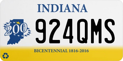IN license plate 924QMS