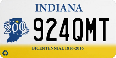 IN license plate 924QMT