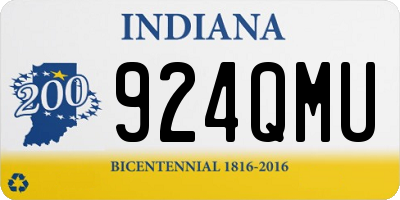 IN license plate 924QMU