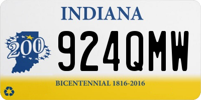 IN license plate 924QMW