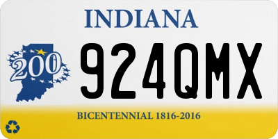 IN license plate 924QMX