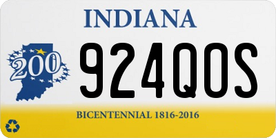 IN license plate 924QOS