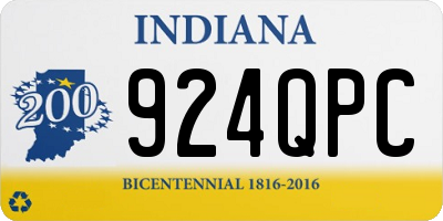 IN license plate 924QPC