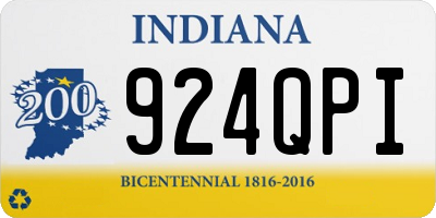 IN license plate 924QPI