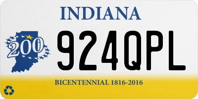 IN license plate 924QPL