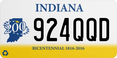 IN license plate 924QQD
