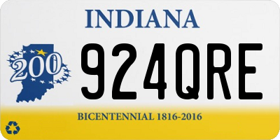 IN license plate 924QRE