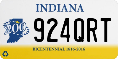 IN license plate 924QRT