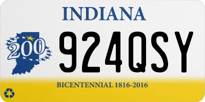 IN license plate 924QSY