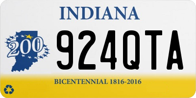 IN license plate 924QTA