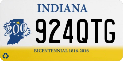 IN license plate 924QTG