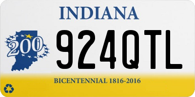 IN license plate 924QTL