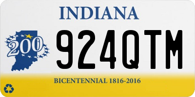 IN license plate 924QTM