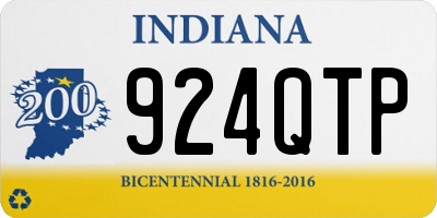 IN license plate 924QTP