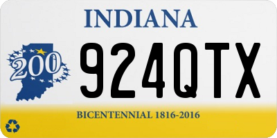 IN license plate 924QTX