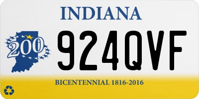 IN license plate 924QVF