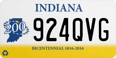 IN license plate 924QVG