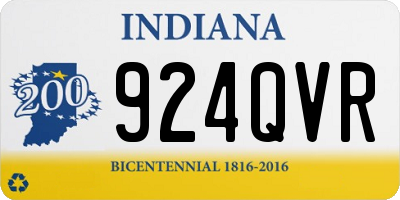 IN license plate 924QVR