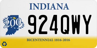 IN license plate 924QWY