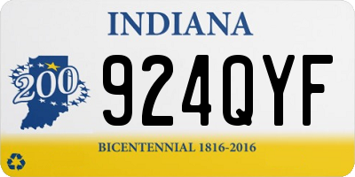 IN license plate 924QYF