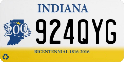 IN license plate 924QYG