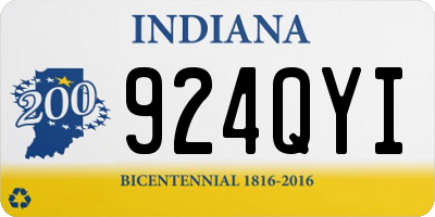 IN license plate 924QYI