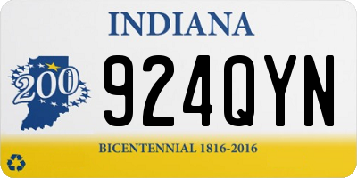 IN license plate 924QYN