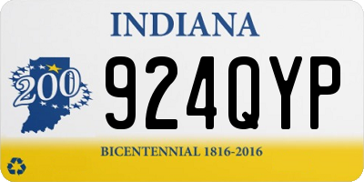 IN license plate 924QYP