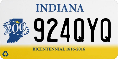 IN license plate 924QYQ