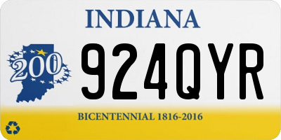 IN license plate 924QYR