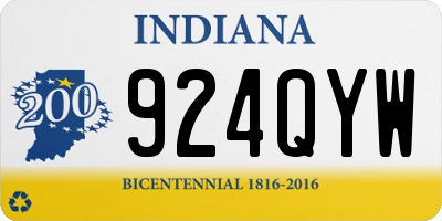 IN license plate 924QYW