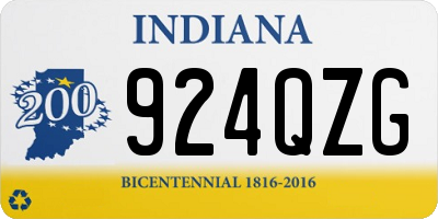 IN license plate 924QZG