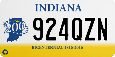 IN license plate 924QZN