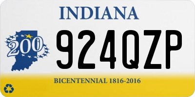 IN license plate 924QZP