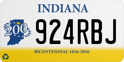 IN license plate 924RBJ