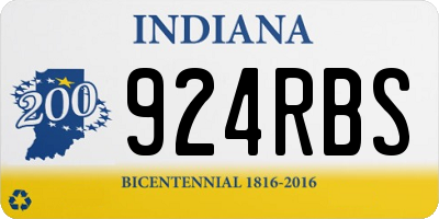 IN license plate 924RBS